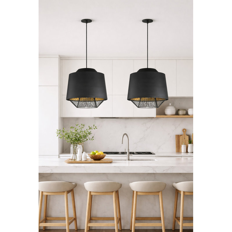 Cici 1 - Light Single Pendant, Black / Gold