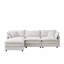Canapé modulaire de 105 po en tissu de chenille rembourré de 105 po avec canapé à 3 places et repose-pieds