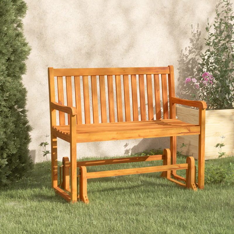 Abdulmalek Solid Wood Acacia Outdoor Bench