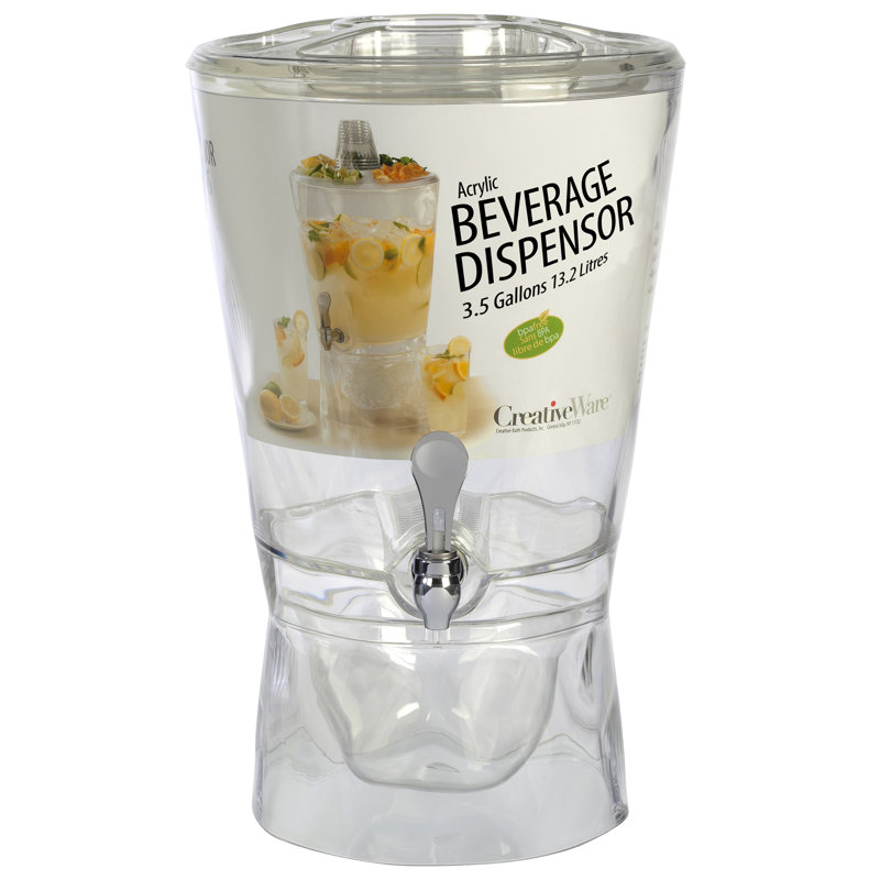 Verre sculpté 448 oz Distributeur de boissons
