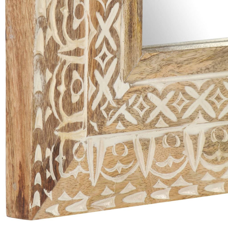 Charbonneau Wood Flat Wall Mirror