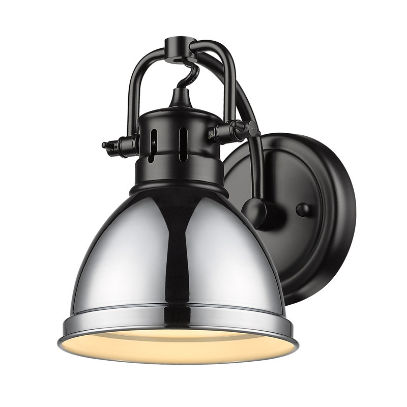 Dimmable Vanity Light, Matte Black, Chrome