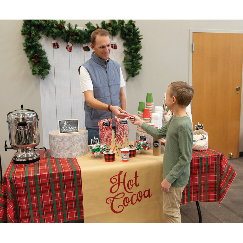 Ilgaz Plaid Christmas Tablecloth