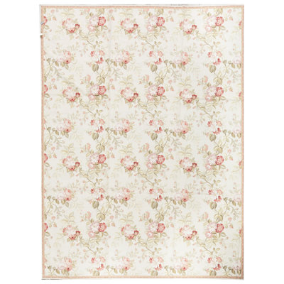 Tapis ivoire noué à la main de haute qualité