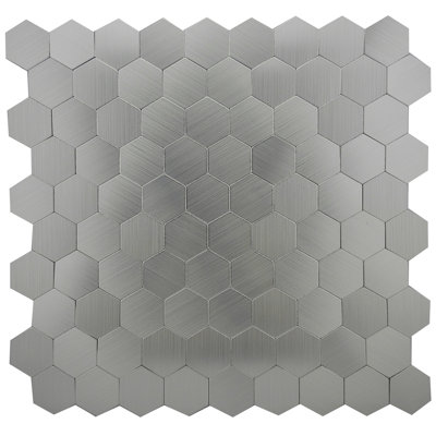 SAMPLE-Peel & Stick Mosaic Tile in Chrome