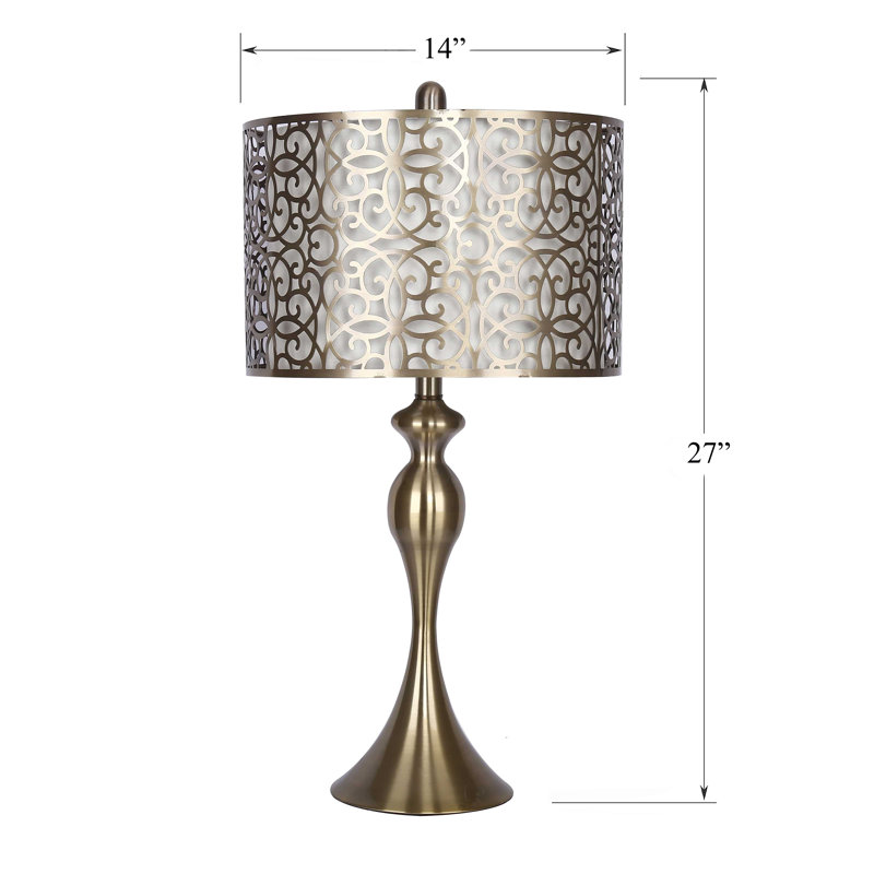 Orrington Metal Table Lamp, Antique Soft Brass