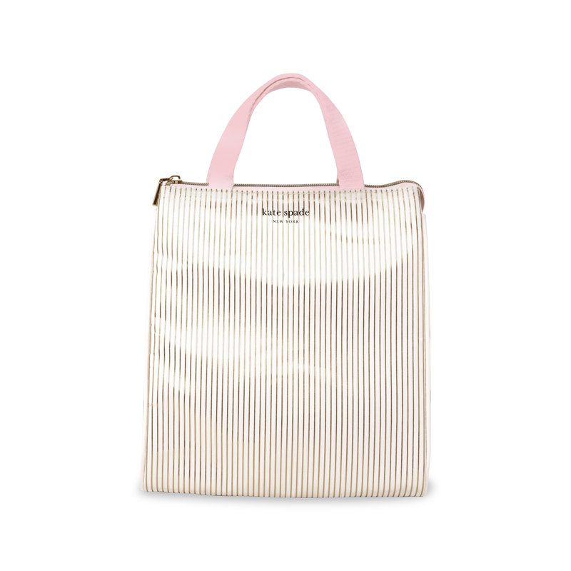 Sac à lunch, rayures dorées