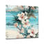Motif tropical de bord de mer à motif bord de mer - acrylique côtier-101499230