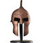 Greek Spartan Helmet Sculpture