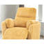 Fauteuil inclinable et oscillant électrique de style contemporain avec accoudoirs courbés et rembourrés avec coussins courbés et finition jaune-333627705