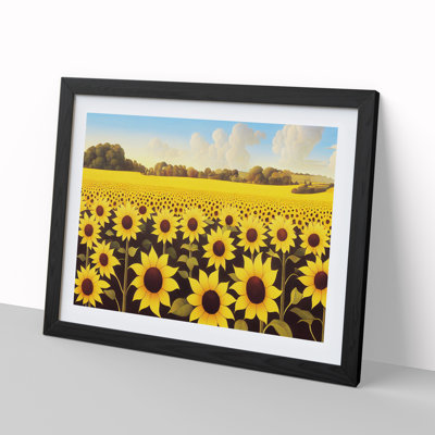 Glorious Sunflower Field - Single Picture Frame Print