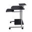 Chariot d'ordinateur compact avec rangement