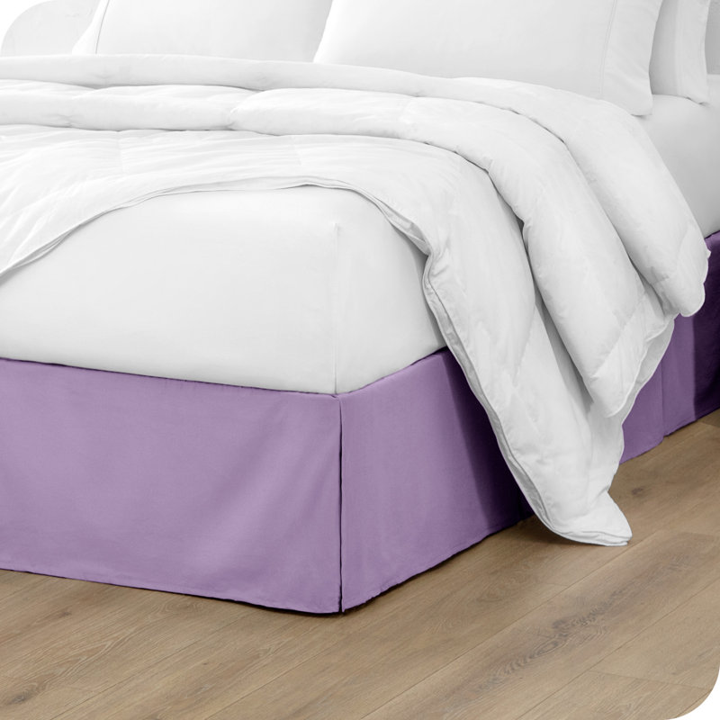 Tailored 15" Pleated Bed Skirt, Twin, Lavender