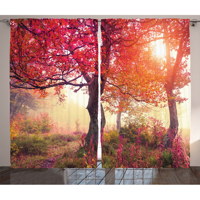 Semi Sheer Curtain Pair, 54" W x 84" L