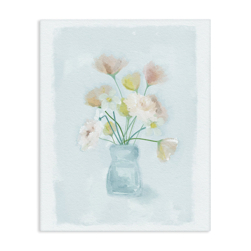 Jolies fleurs dans un vase, design par Leah Straatsma, H 48 po x l 36 po