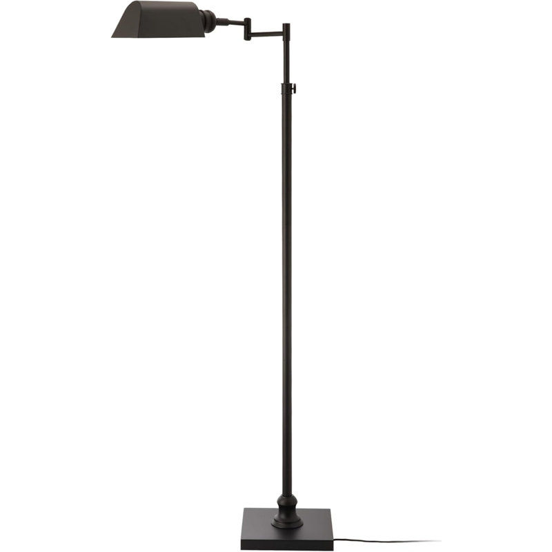 "Atayal Arcadia - Pharmacy Floor Lamp, Full Range Dimming, Swing Arm Task Lamp, E26 Socket, Bulb Replaceable, Adjustable Height 47” To 55”, 360° Rotatable Shade, All-Metal Design, (Bulb Not Included.) "