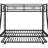 Twin Over Full Bunk Bed With Stable Steel Frame, Size Trundle And Two Ladders, Black Color Metal Mechanical Feature, Ladders-171571751-171571755
