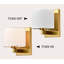 Ensemble de deux appliques murales en tissu-825490066