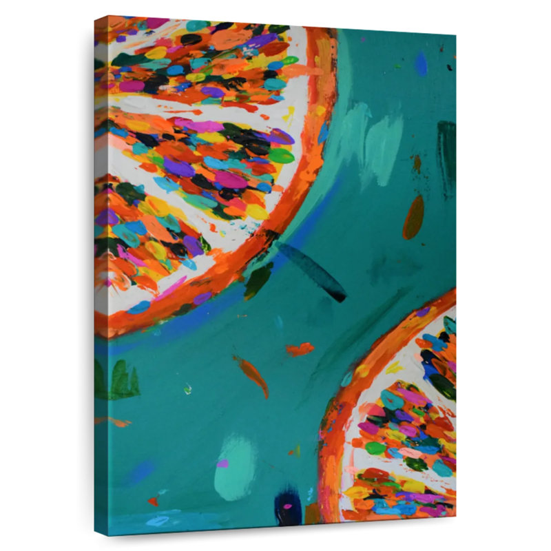 Yarlin Two Oranges, 45" H X 30" W