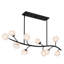 Luminaire pour îlot noir mat 10 lumières Walker