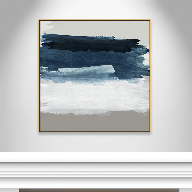 Nuances de mer et de ciel - reproduction carrée par Emma Peal, 41.5' W x 41.5' H, Flotteur naturel