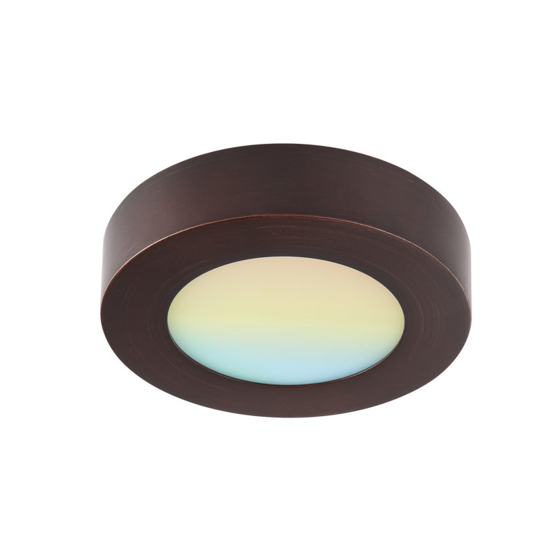 Plafonnier encastré à DEL 5,5 po, Bronze, H 2,36 po x l 5,51 po x P 5,51 po