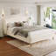Lit plateforme tapissier Romano Boucle-1072328523