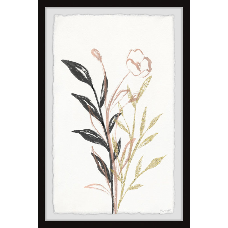«Friends Are Flowers» - peinture encadrée, H 24 po x l 16 po x P 1,5 po