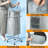 100L Rolling Laundry Hamper with Wheels Large Laundry Basket Organizer Laundry Cart with Steel Frame and Removable Bag Foldable,(Grey)