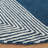 Konopka Geometric Handmade Tufted Wool Navy/Ivory Area Rug-1389372704