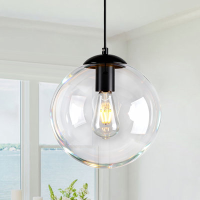 Luminaire à pédale simple en verre 1 lumière 10 po 1 lumière