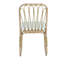 Chaises de salle à manger d'extérieur en osier avec coussin lavable PE