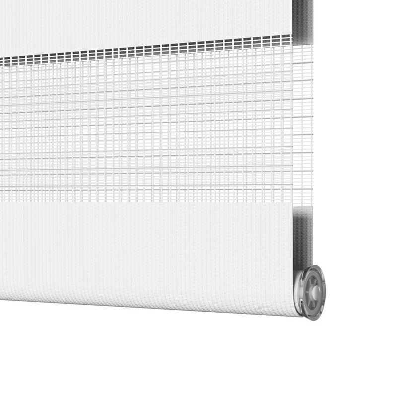 George Oliver Zebra Blind Polyester, 80cmW x 200cmL, White