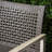 Patio Grey With Seating, Wood Structure And Iron Accents, Long-lasting Outdoor In Grey, Woven Seat, Frame Accents For Longevity-879456938