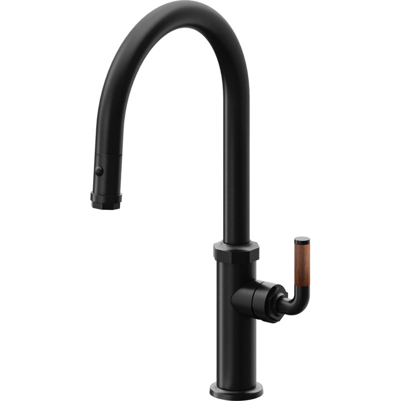 Descanso Kitchen Faucet, Matte Black