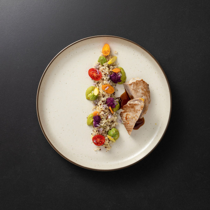Monterosa Stoneware Dinner Plate, Cream Cocoa