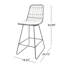2 tabourets de comptoir Modern Design