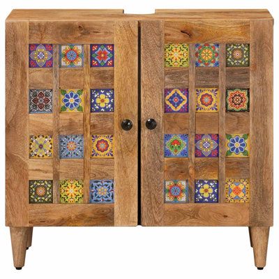 Solid Wood Freestanding Under Sink Cabinet