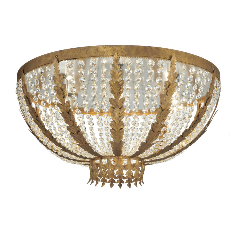 Plafonnier en cristal l 32 po Chrisanne