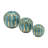 Decorative Ceramic Cutout Orb Objects for Home Decor - Modern Tabletop Sphere Accents for Console or Living Room Display - Set of 3, 6", 5", 4"