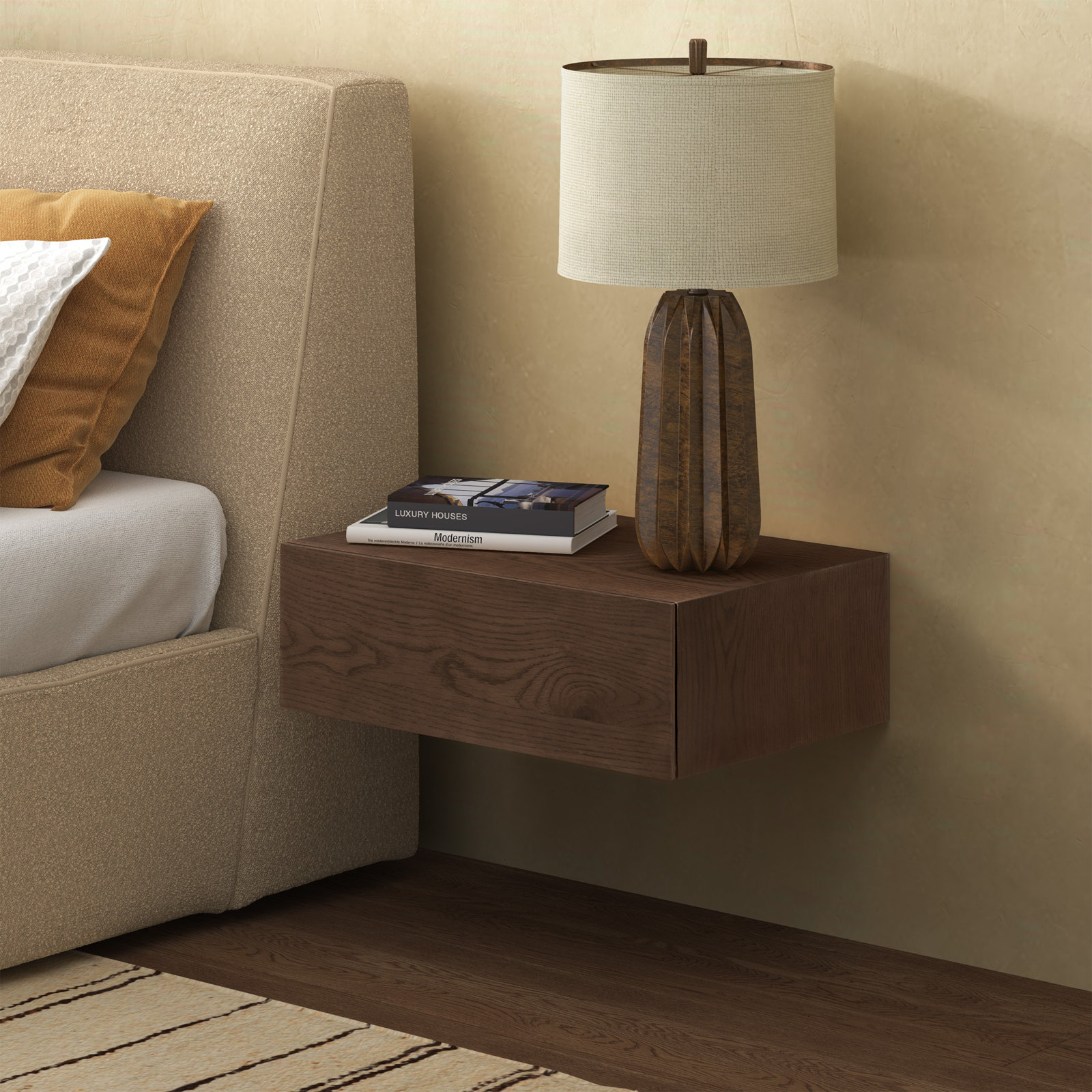 Arcuri Nightstand, Walnut