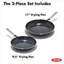 OXO Agility Ceramic Nonstick 2pc Fry Pan Set, 9.5" & 11"