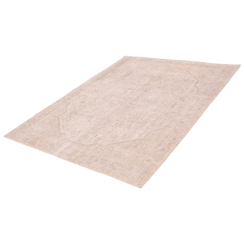 Antalya One-of-a-Kind 7'10" X 10'7" 1990s Wool Area Rug in Ivory