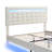 Full Size Floating Bed Frame With Led Lights And Usb Charging-853491900