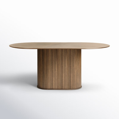 Iris Oak Oval Dining Table