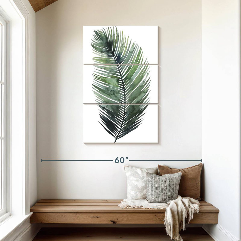 Palmier non attaché IV, H 45 po x l 28 po
