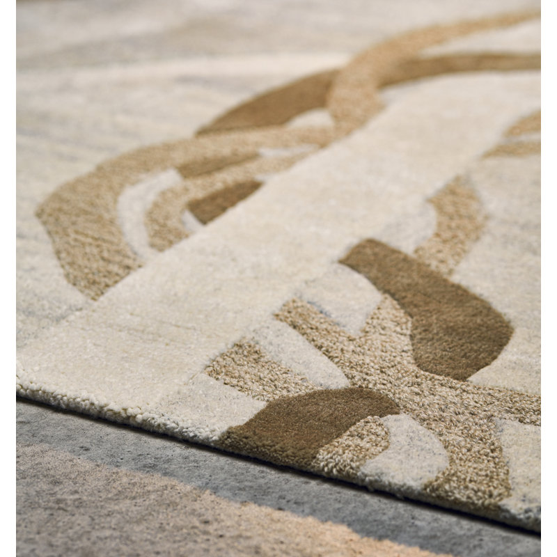 Lianes Area Rug in Natural/Brown, Rectangle 6'6'' x 9'10''