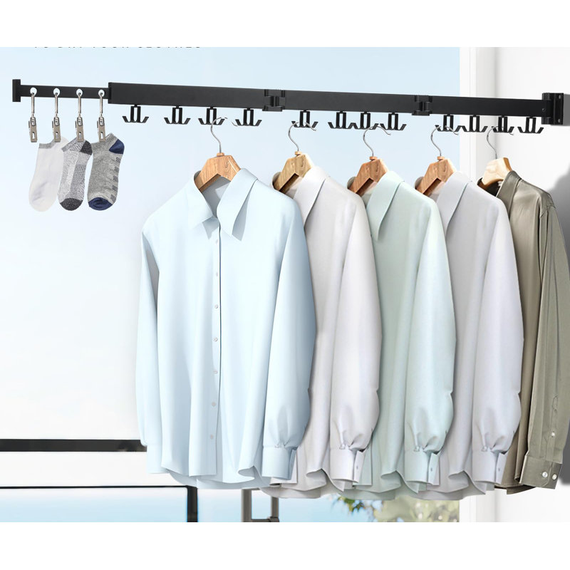 Dallon 36.5cm Wall Mounted Clothes Rack