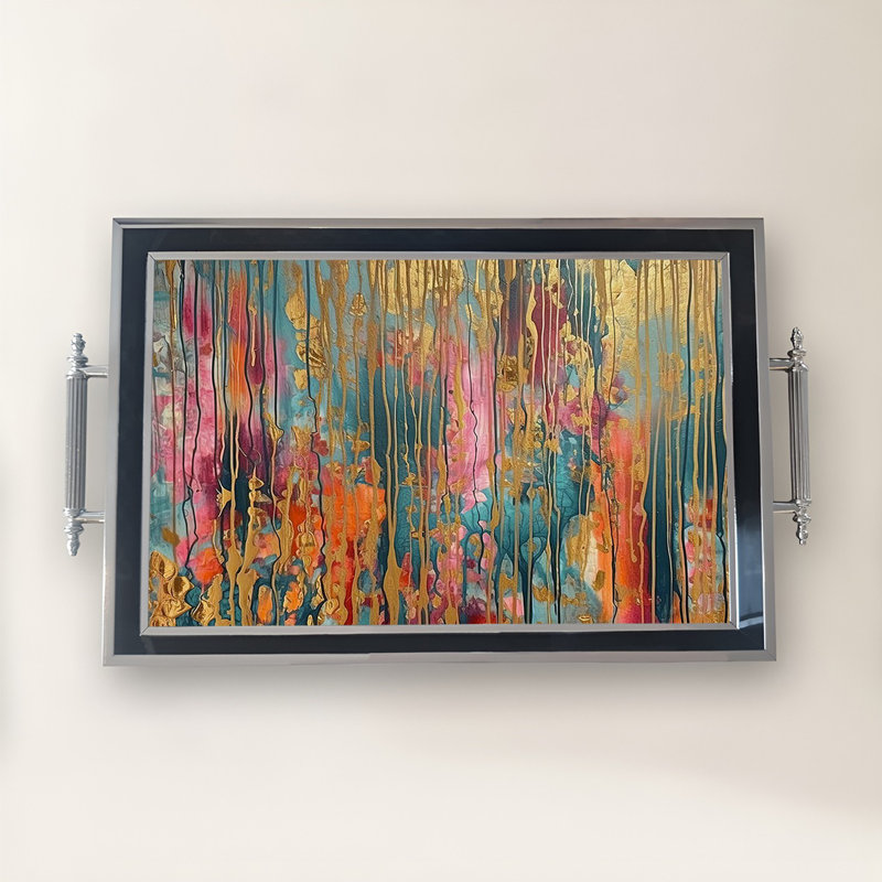 Élégant plateau en verre de 19,7 po x 11,4 po x 1,4 po | Fabrication 100% verre durable | Facile à nettoyer avec un chiffon humide | Idéal pour le service, la présentation décorative et l'organisation | Ajout élégant à la décoration intérieure
