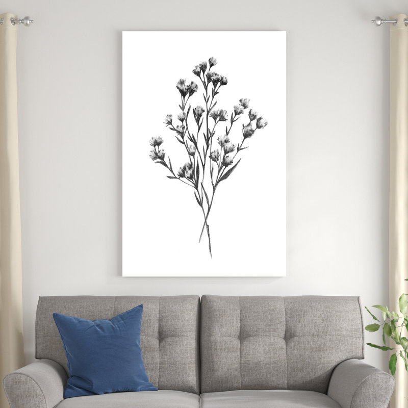 " Wild Thistle Bundle I " by Emma Scarvey Painting Print, 48" H x 32" W